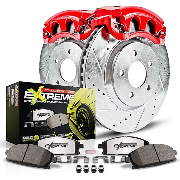 PowerStop Z26 Street Warrior Brake Kit with Calipers for High-Horsepower Muscle Cars