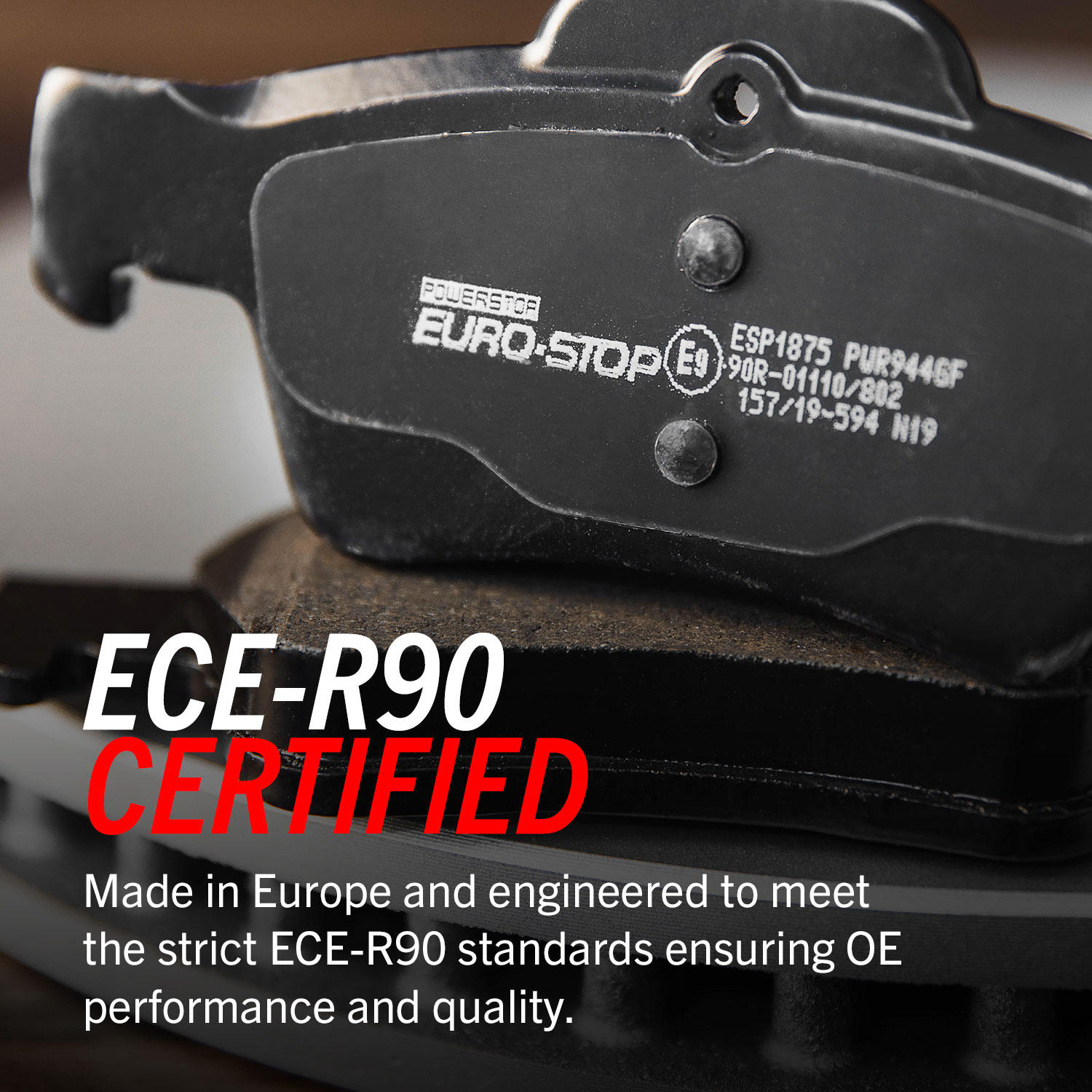 PowerStop Euro-Stop ECE-R90 Brake Pads