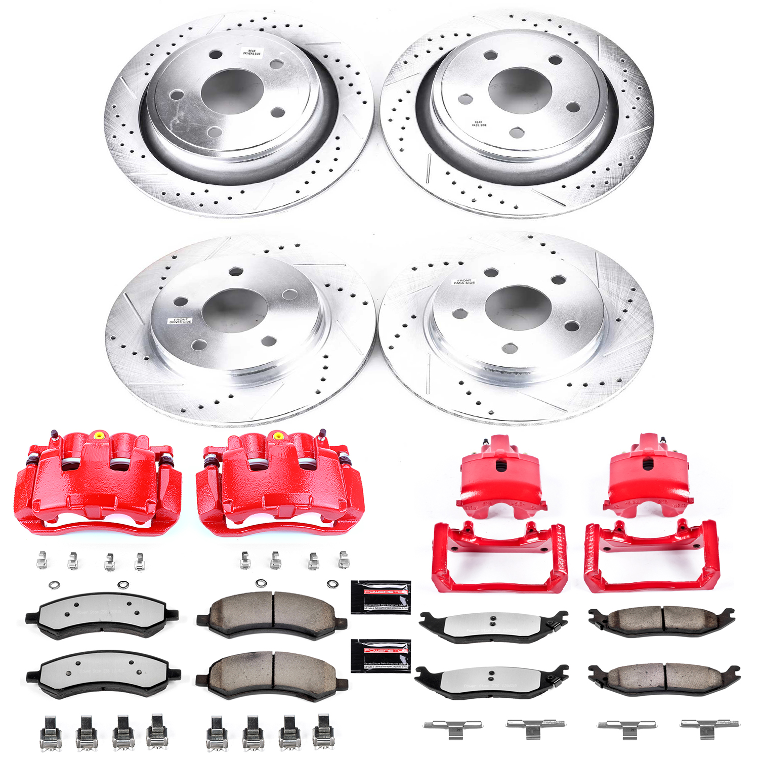 PowerStop Z36 Brake Kit With Calipers- Heavy Duty Truck & Tow
