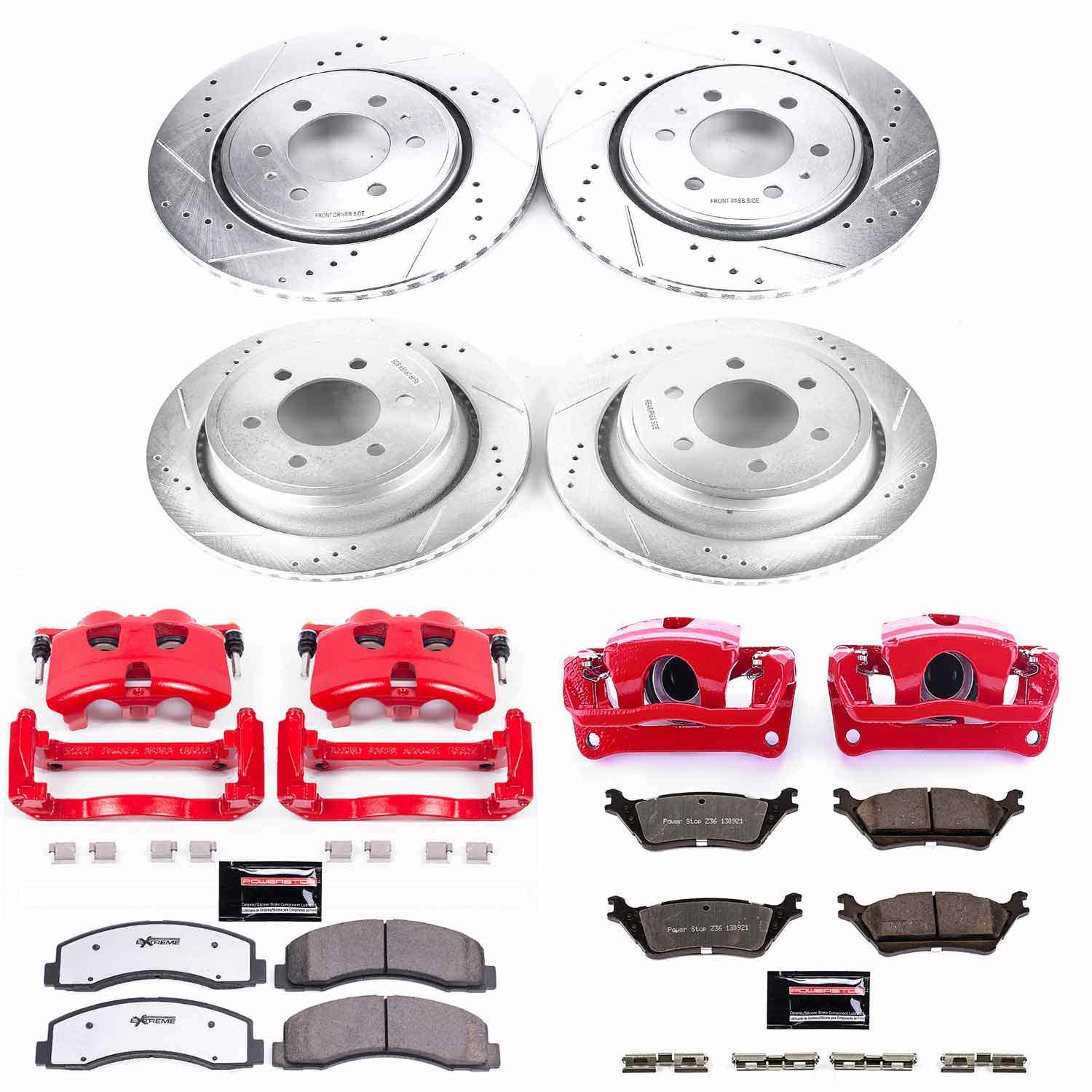 PowerStop Z36 Brake Kit With Calipers- Heavy Duty Truck & Tow