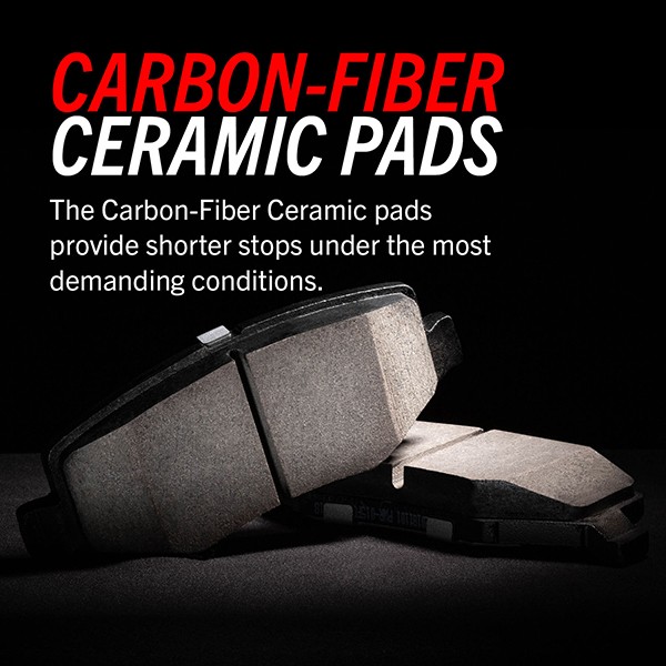 Power Stop Z26-1053 Extreme Performance Carbon-Fiber Ceramic Rear Brake Pads