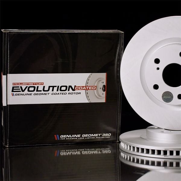 Power Stop CRK7883 Z17 Evolution Front Kit-Coated Rotors and Ceramic Brake Pads 