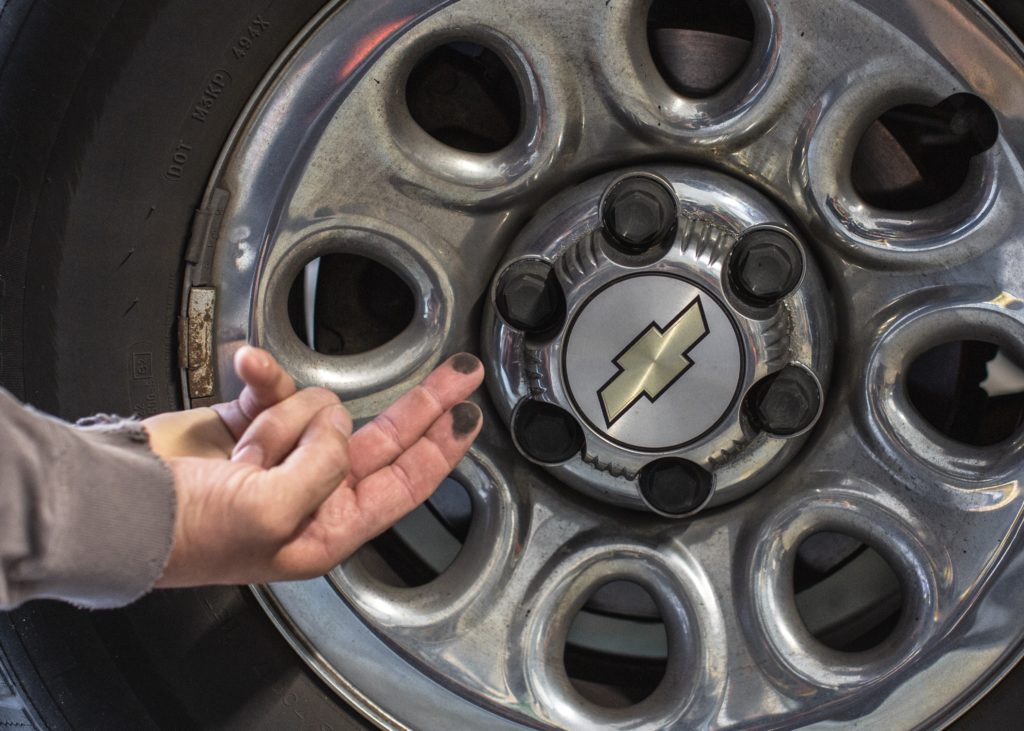 Dirty Wheels from brake dust chevy