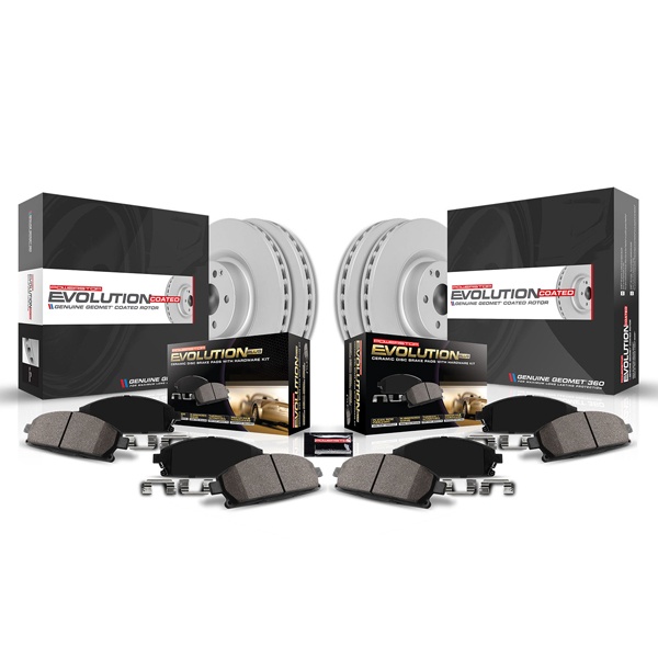 Z17 Evolution Coated Brake Rotor and Pad Kit