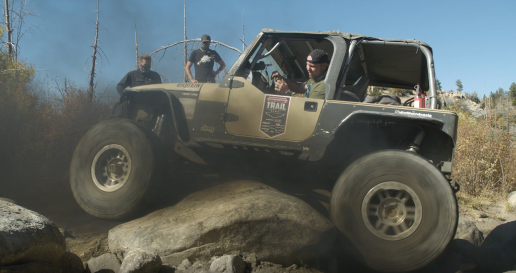 Dirtlifestyle Nate Rolling coal with diesel powered Jeep