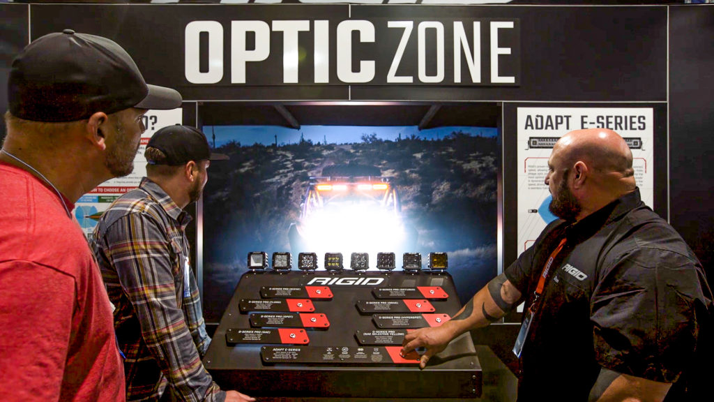 rigid industries revkit at the optic zone sema show