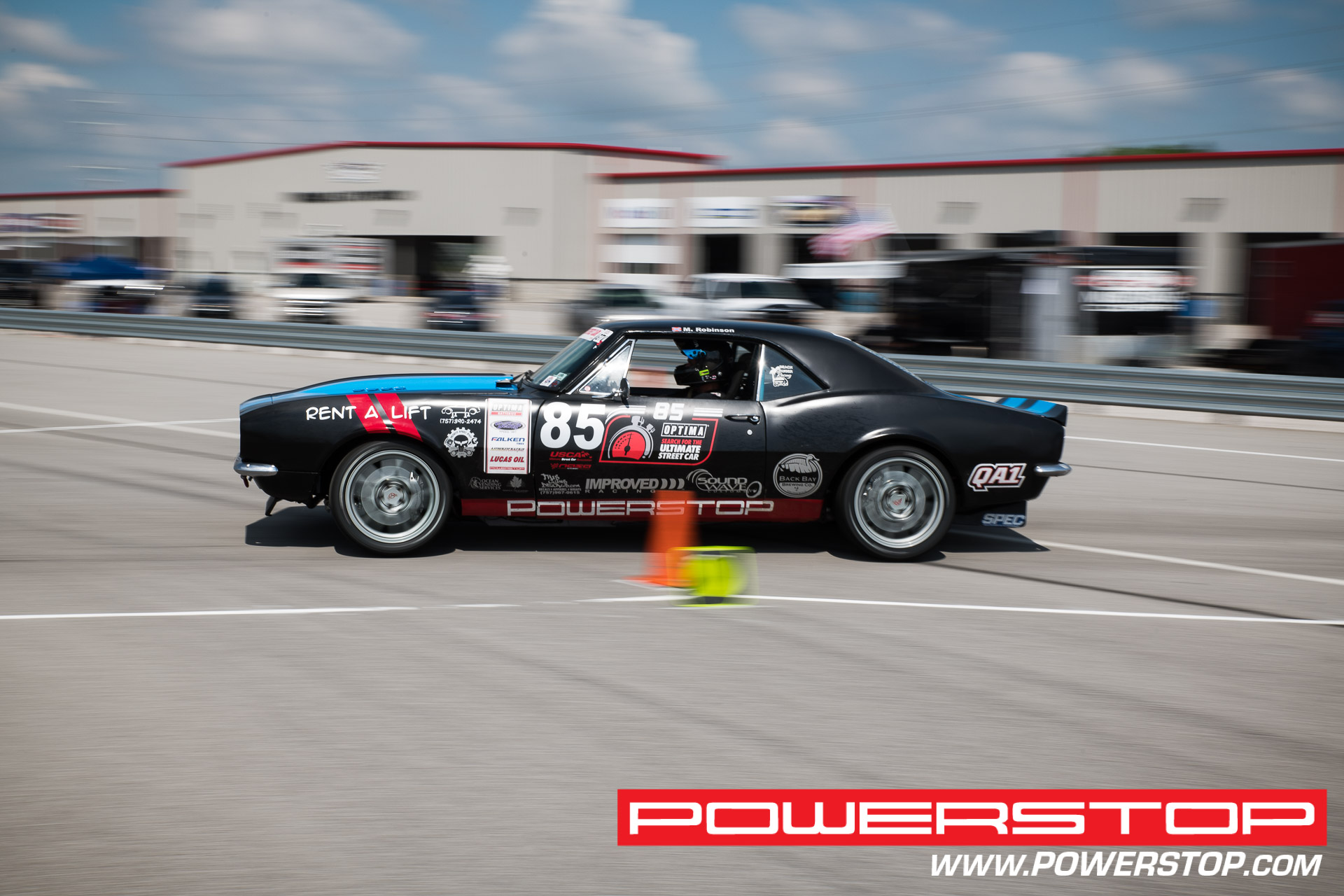 Mills Robinson PowerStop sponsored Team Driver at an OPTIMA Search For The Ultimate Streetcar challenge at NOLA