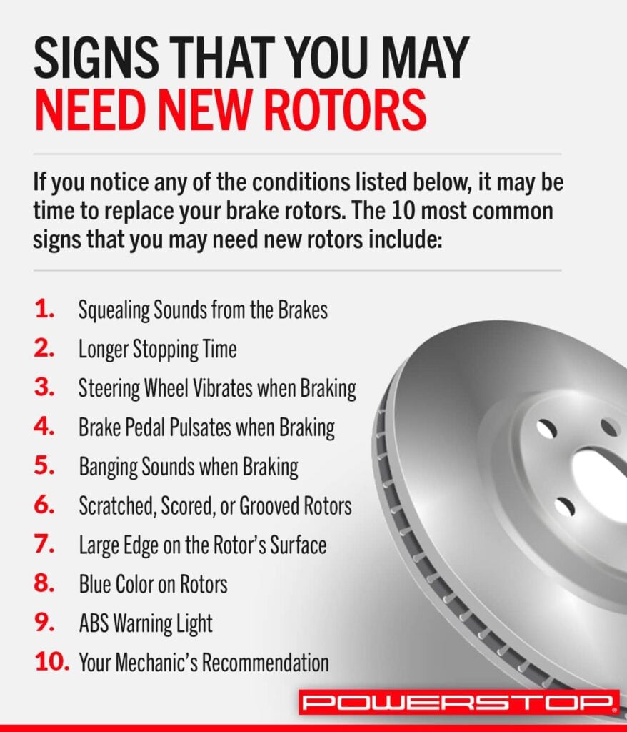 signs rotors are bad list | PowerStop