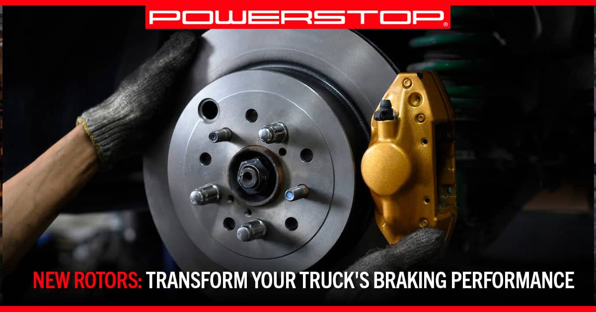 mechanic installs new rotors | PowerStop