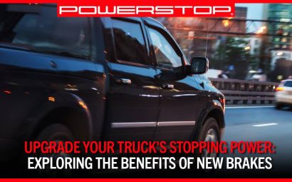 a truck drives in the city | PowerStop