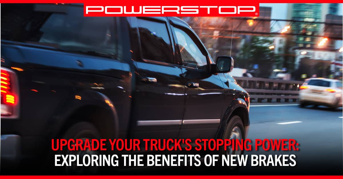 a truck drives in the city | PowerStop