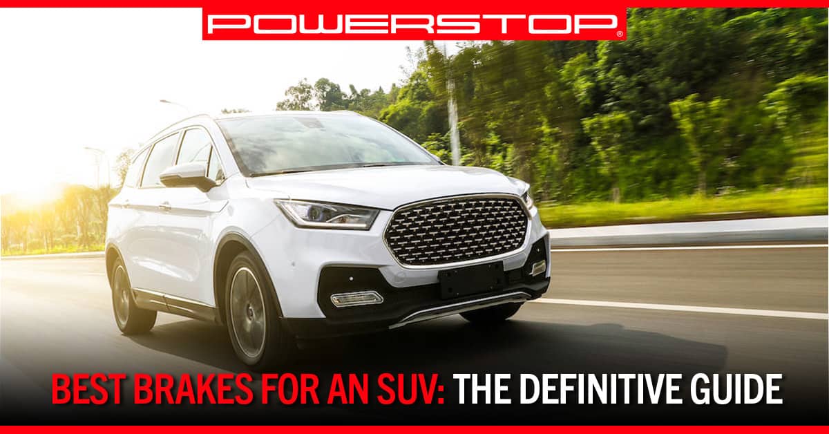 SUV drives along road | PowerStop