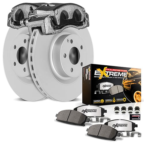 Z36 Truck and Tow Premium Carbon-Fiber Ceramic Pad, Fully Coated Rotor, and Caliper Kit